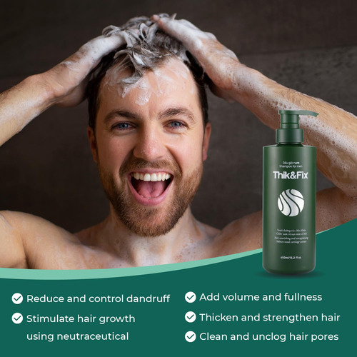 Shampoo Thik&fix Para Queda E Crescimento Capilar 450ml