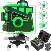 Comprar Nivel Láser, Herramienta De Autonivelación, Nivel Láser Verde De 12 Líneas, Herramienta De Haz Con Nivel Láser Verde Con Dos Líneas 360° Vertical & Horizonta, 2 Baterías Incluidas