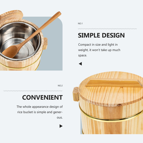 Contenedor De Barril De Arroz Sushi Cask
