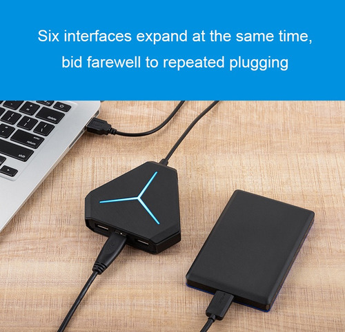 Multi Usb 2.0 Hub Splitter Usb Alta Velocidad 6 Puertos Hub