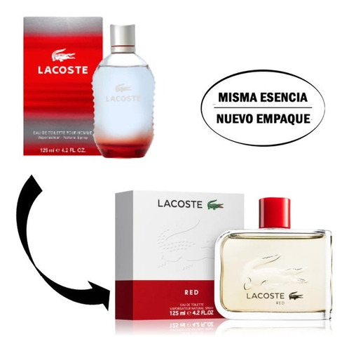 Perfume Lacoste Red  -- Caballero 125ml --  Original
