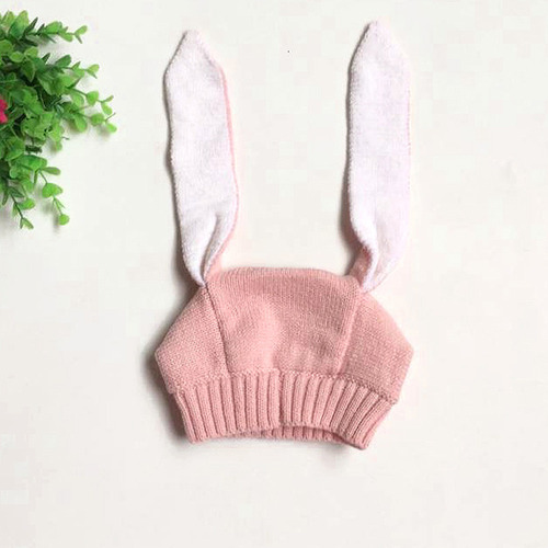 Gorro Tejido A Ganchillo Con Orejas De Conejo Para Bebé, Niñ