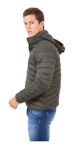 Imagen 2 de 5 de Campera Inflable Capucha Oculta Polo Club Colores