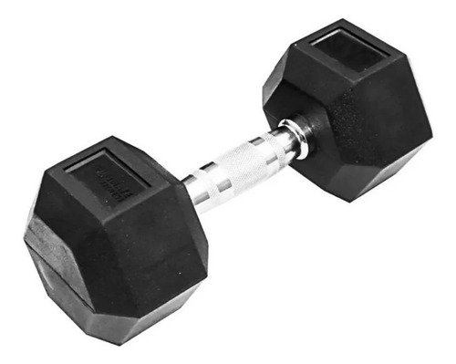 Mancuerna Pesa 5kg 10lb Encauchetada Hexagonal Fitness Gym