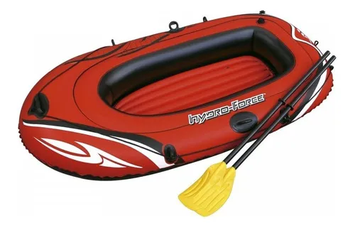 Set Balsa Bote Inflable Hydro Force Con Remos Bestway 61062
