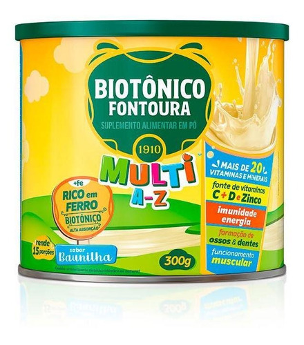 Biotonico Fontoura Multi A-z Baunilha 300g