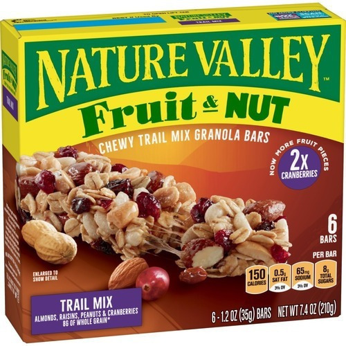 Imagen 2 de 10 de Barras De Cereal Nature Valley Frutas Y Frutos Secos 6un.
