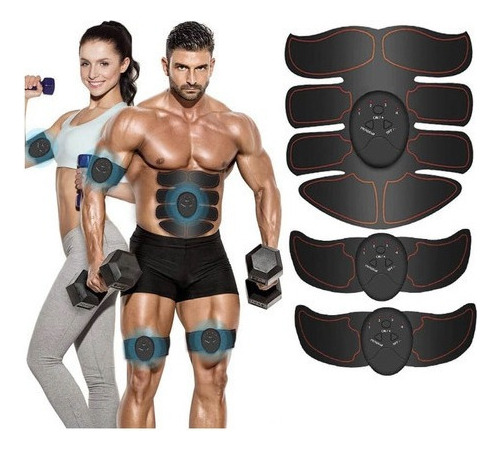 Estimulador Muscular Abdominal Tonificador Eletro Abs Ems 8