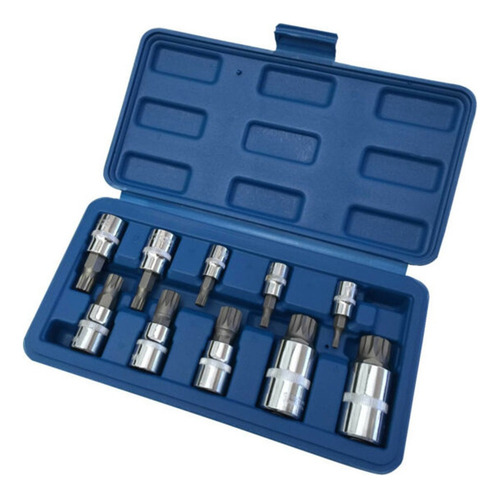 Para Conjunto Soquete Broca Canelada Tripla Quadrada Xzn