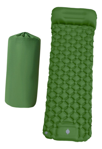 Colchoneta Inflable Para Dormir Para Acampar, Colchón Verde