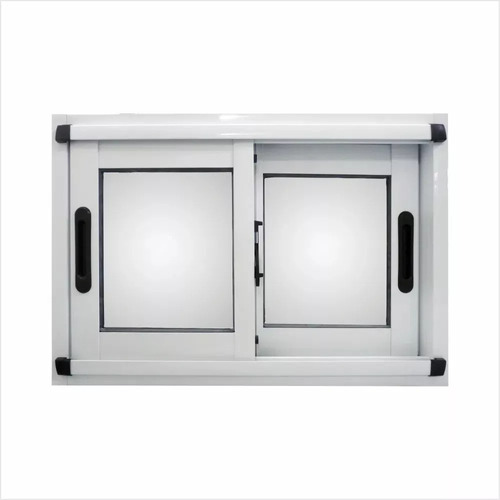 Ventana Aluminio Corrediza Nexo Moderna 80x40 V1012 Blanco