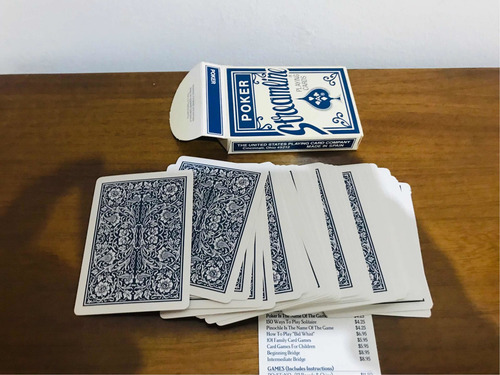 Baralho Poker Streamline Playng Cards Usada Em Ótimo Estado