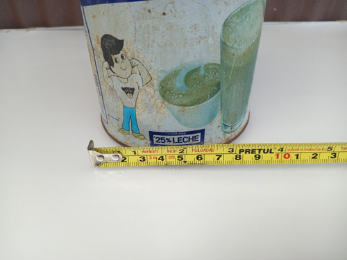 Antiguo Bote Vacío De Choco Milk Sin Tapa Colección Decoraci (Usado)