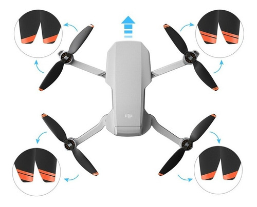 8 Hélices Para Dji Mavic Mini 2 Para Un Dron Completo