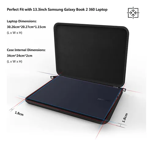 Funda Resistente Para Samsung Galaxy 13.3 Book2 360 Smatree