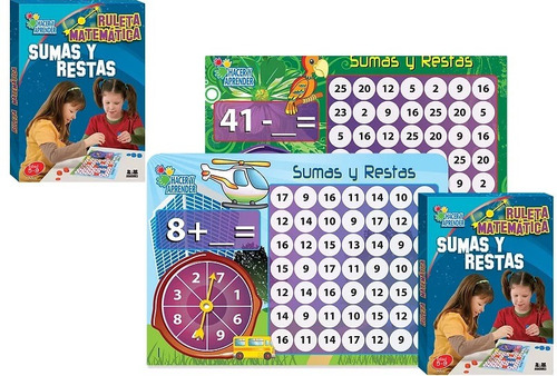 Ruleta Matemática De Sumas Y Restas - Material Didáctico