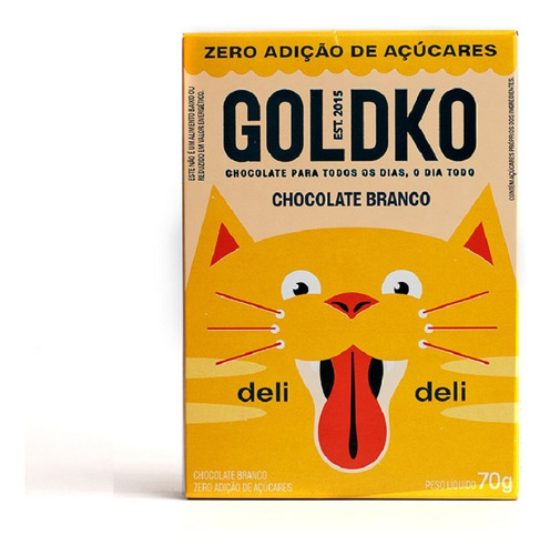 Gold & Ko Deli Deli Lingua de Gato chocolate branco zero 70gr