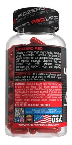 Lipozero Red Sp Nutrition Quemador De Grasa - 90 Cápsulas