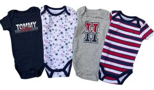 4 Pack Body Bodysuit O Bebecrece Tommy Hilfiger