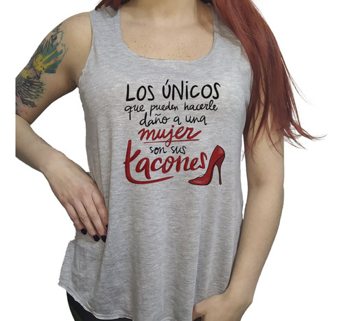 Musculosa Acampanada Frase Los Unicos Que Pueden Hacerle Dañ