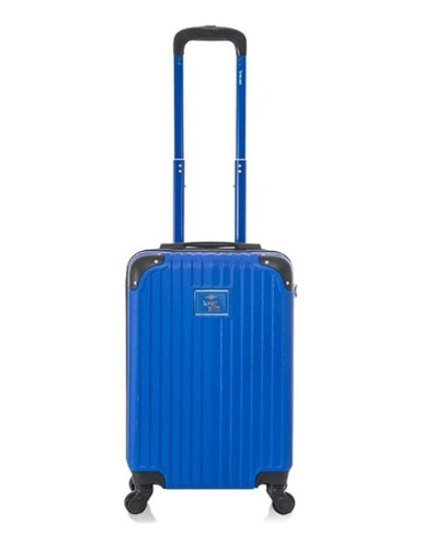 Valija Cabina Viaje Rígida Carry On 20 4 Ruedas Azul Francia