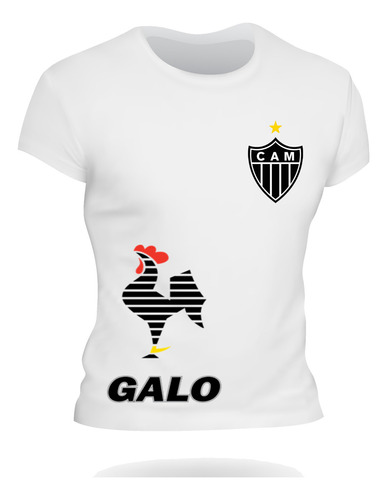 Camisa Do Galo Atletico Mineiro Seu Nome+nuemro Personalizad