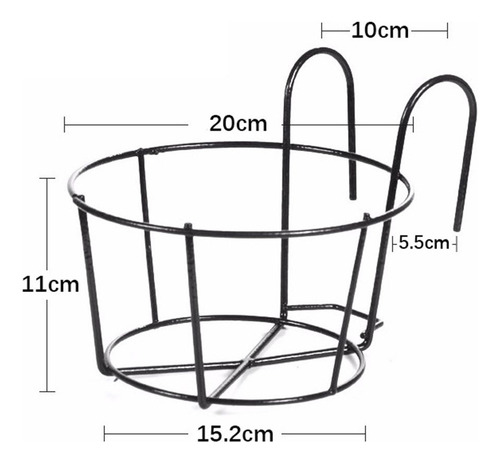 Soporte Para Macetas De Balcón, Colgador De Hierro
