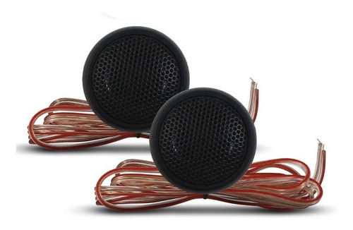 Kit Mini Tweeter Automotivo Class Tw Hurricane 50w Rms Par Cor Preto