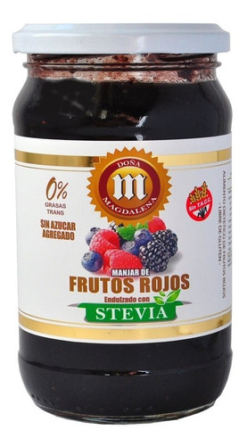 Mermelada Frutos Rojos Con Stevia - Dona Magdalena (360g)