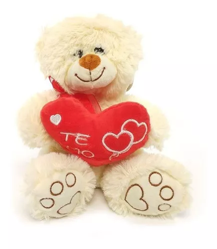 OSO PELUCHE ROJO 35CM