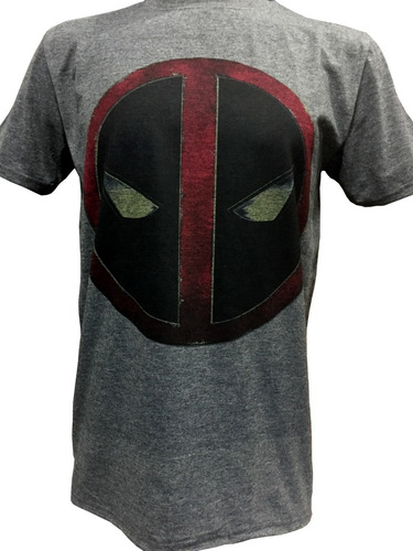 Polera Deadpool Logo Marvel Estampado Cero Tacto