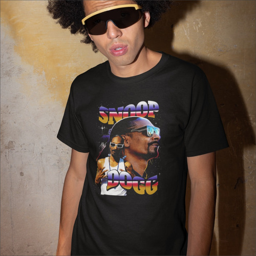 Remera Negra De Snoop Dogg