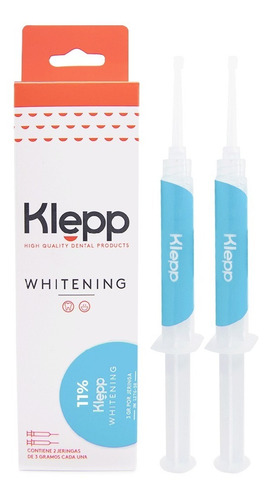 Blanqueamiento Dental Klepp Whitening 11% Pack De 2 Jeringas