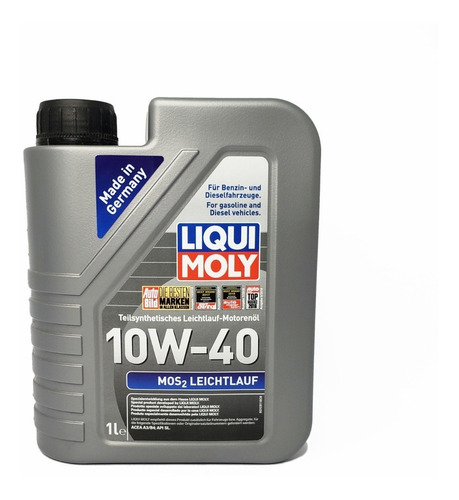 Aceite Motor Liqui Moly 10w40 Mos2 Leichtlauf 1 Lt Semi Sint