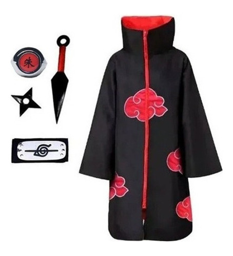 Kit Akatsuki + Kunai + Bandana Shuriken Naruto Itachi