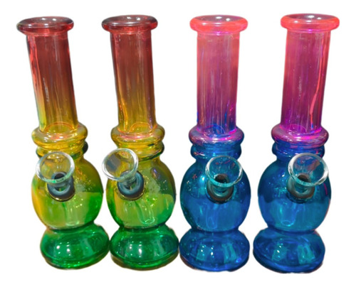 Bong De Vidrio Matizado Colores 15cm