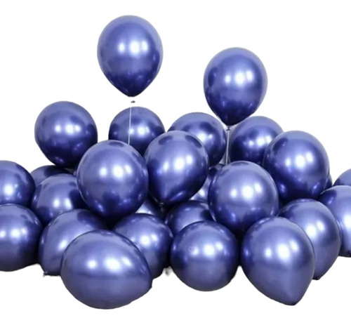 Globos Cromados 25und Verde Morado Azul Rosa