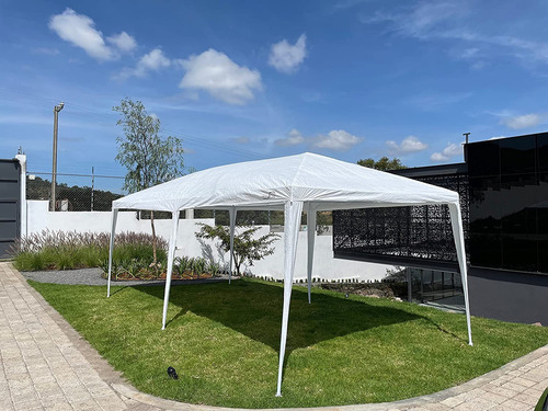 Toldo 6x3metro Carpa Gazebo Pergola Plegable Portable Blanco