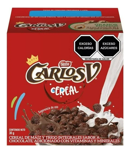 30 Pzas Carlos V Carlos V Sabor Chocolate 30 G