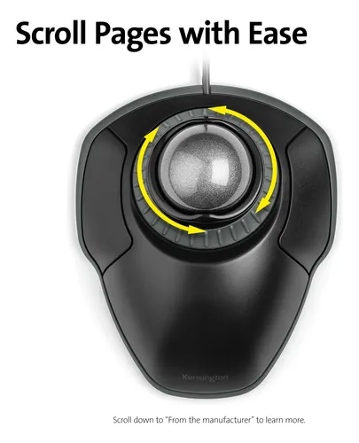 Mouse Trackball Kensington Orbit K75327ww Negro-gris