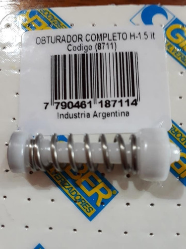 Imagen 1 de 5 de Obturador Completo H-1.5 Lts Giber Envios Respuestos Giber