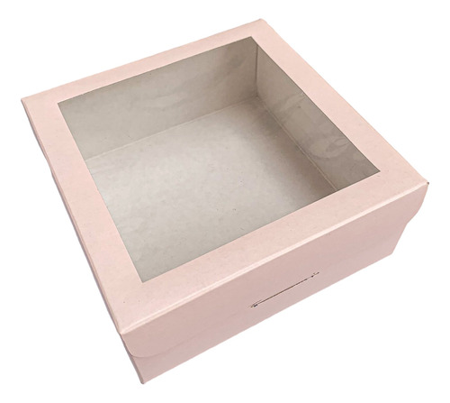 Caja Rosa Pastel X 10 (12*12*5) Día Del Niño-golosinas-gift