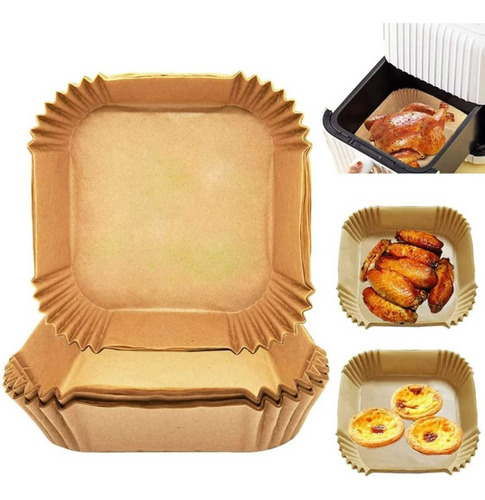 Bandeja De Papel Para Freidora De Aire- Air Fryer X50 Piezas