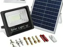 Comprar Reflector Led 100w. Con Panel Solar Y Control. Ip65