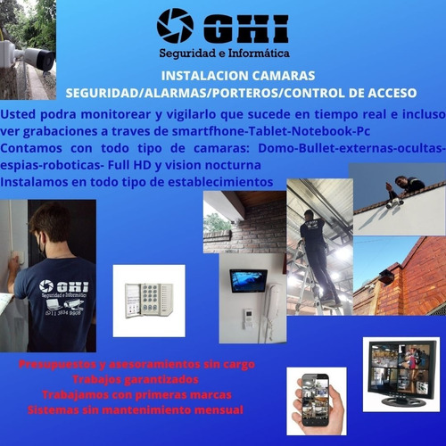 Instalacion Venta Camaras De Seguridad Dvr Ip Monitoreo Cctv