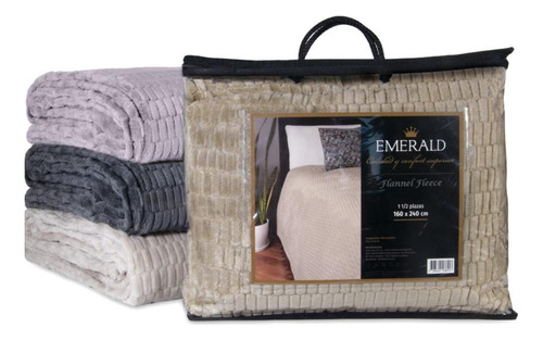 Frazada Microfibra Hotelera King Size 240 X 270 Cm Orquidea / Lila Liso