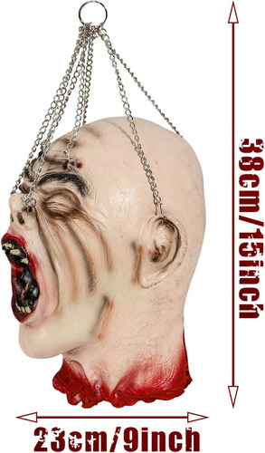 Cabeza De Zombie De Halloween, Cabeza Cortada De Miedo De Lá