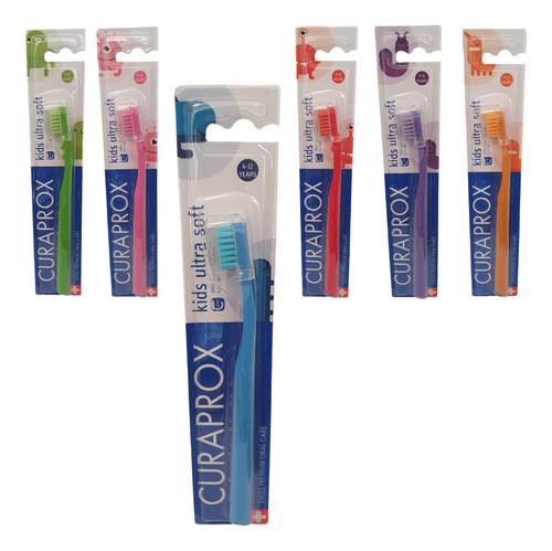 Cepillo Dental Infantil Ultra Suave Curaprox De 4 A 12 Años