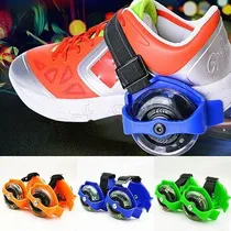 Comprar Patines Ajustable Flashing Rollers Luz Led Ruedas Zapato 