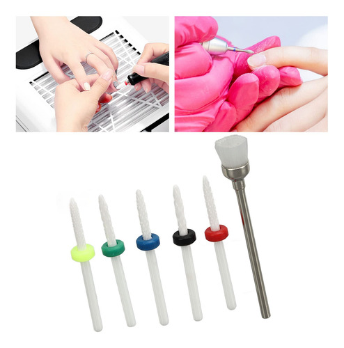 Juego De Brocas Para Limas De Uñas, Juego De 6 Brocas Para U